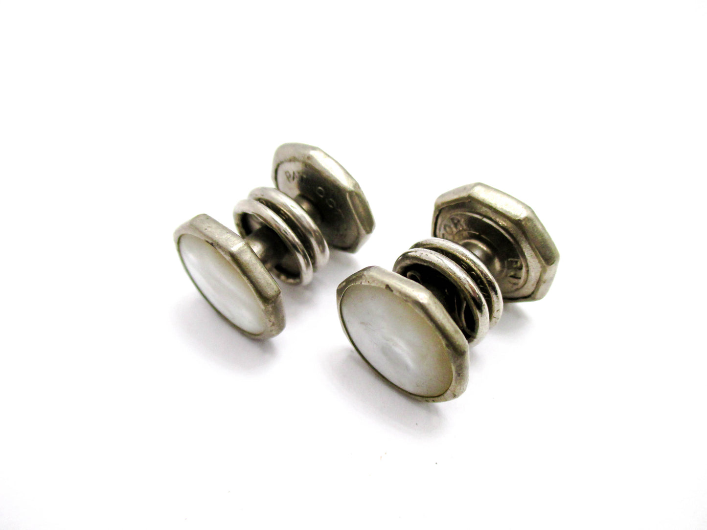 Mother of Pearl Snap Cufflinks - 1920s