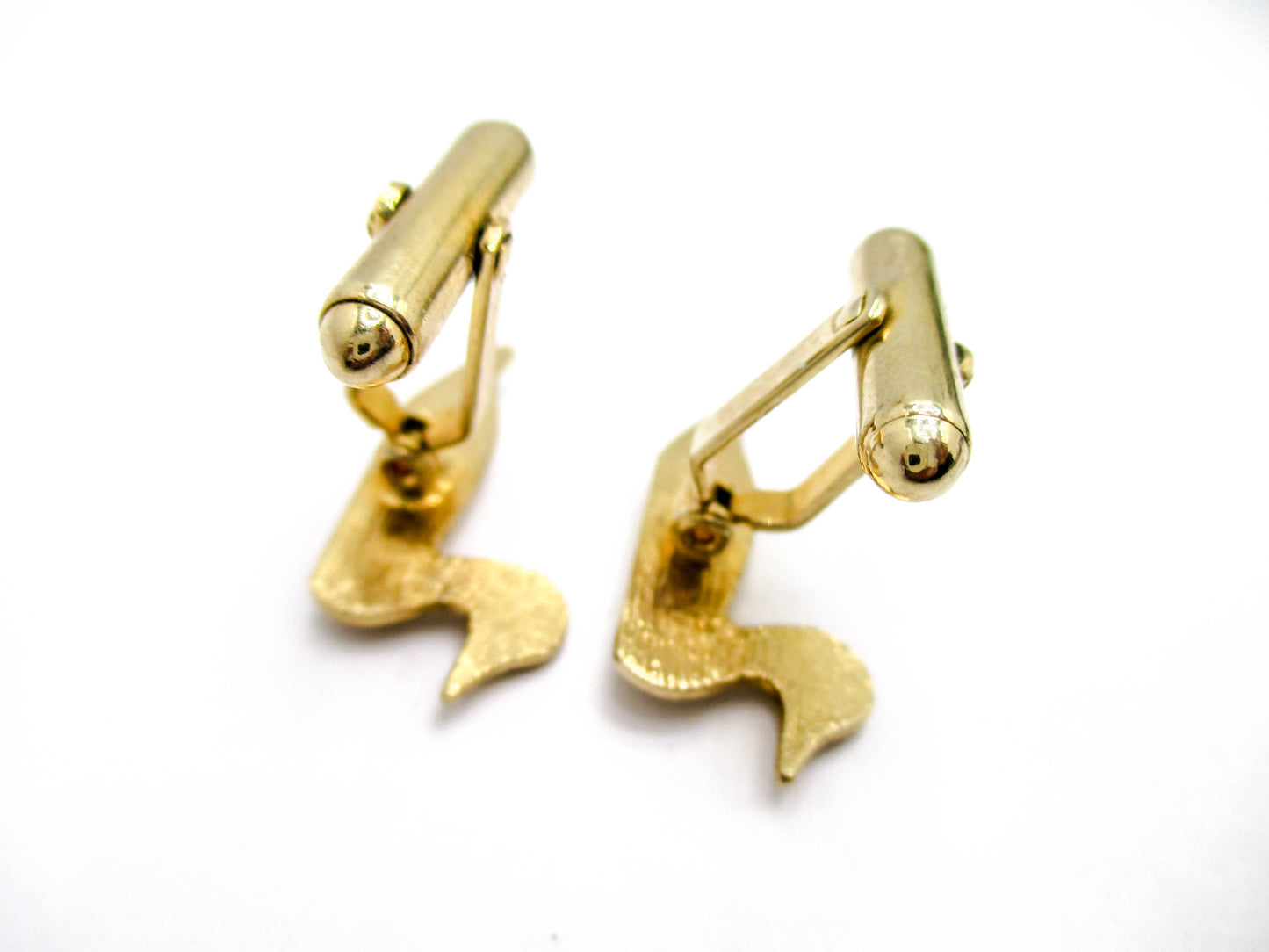 Vintage Swivel Duck Cufflinks - Mid 20th Century Jewelry for Hunters