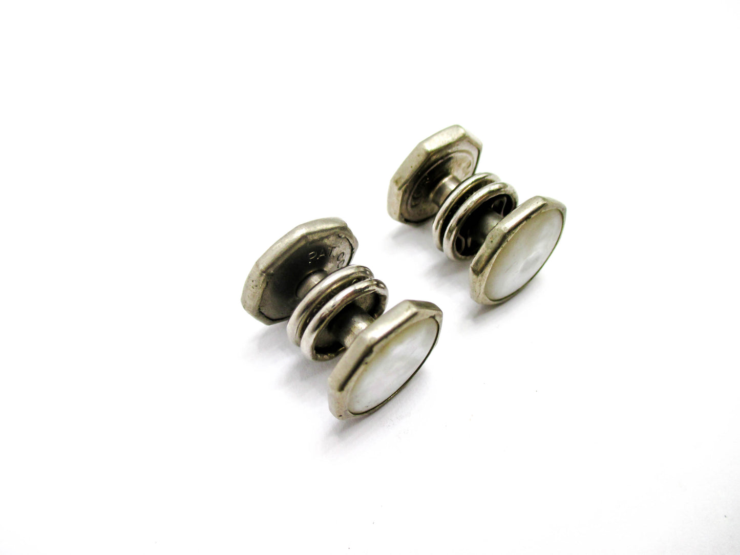Mother of Pearl Snap Cufflinks - 1920s