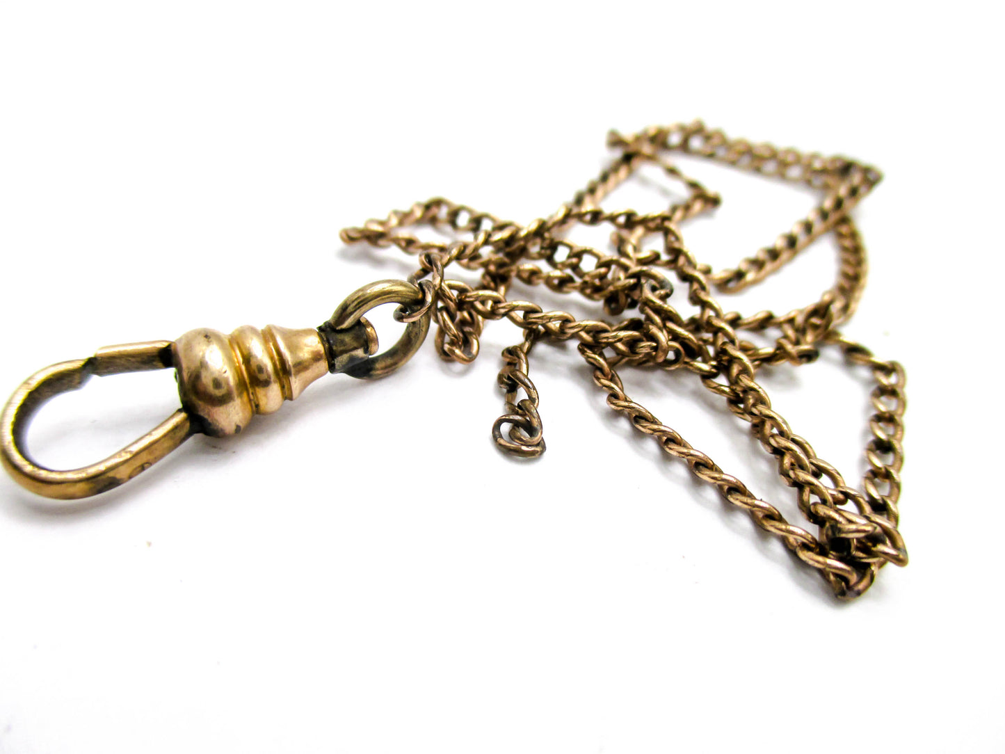 F Signed 20th Century Watch Chain - Round Link 3.5g