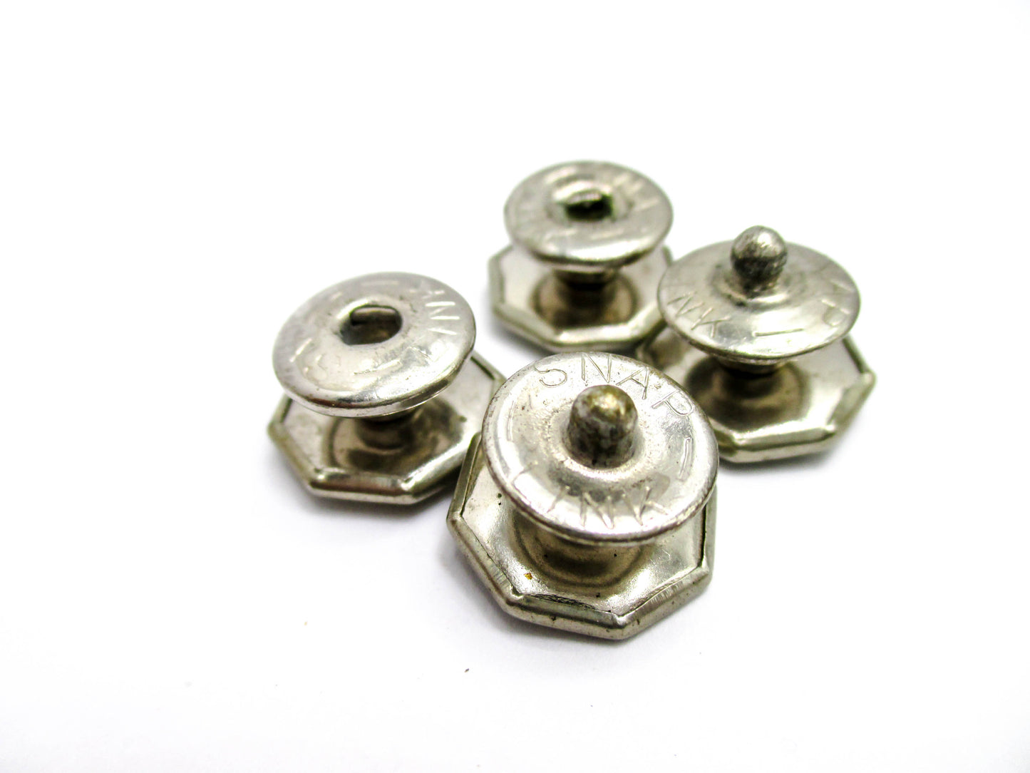 1920s Snap Cufflinks - Letter "P" Centers