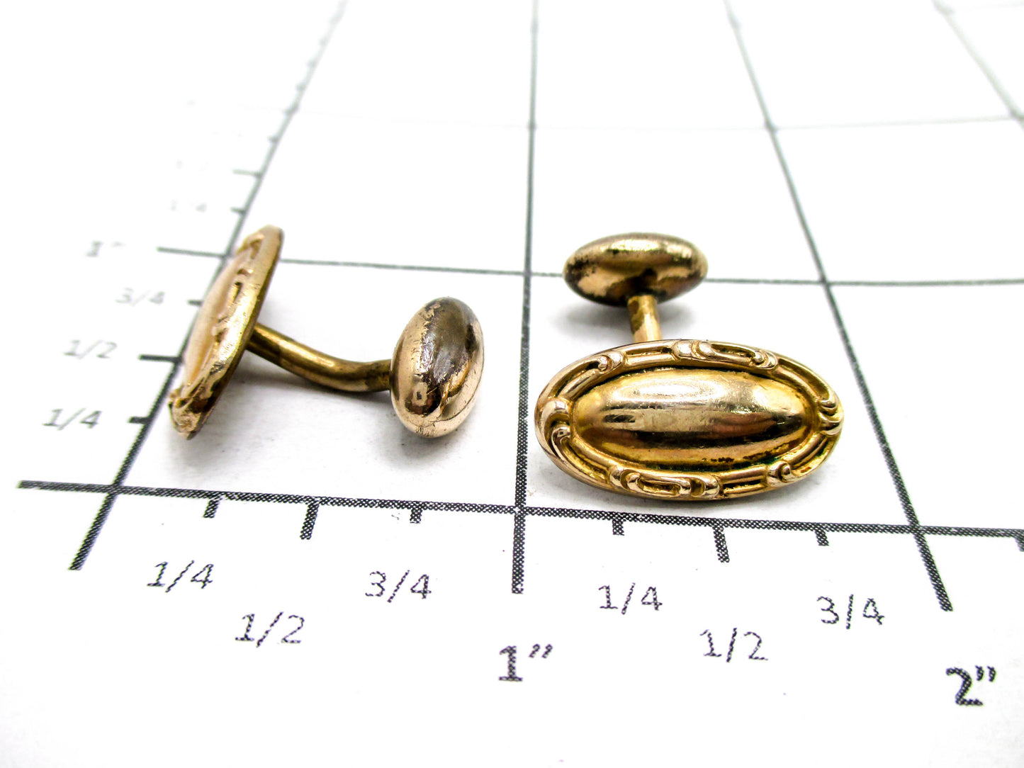Edwardian Cufflinks Gold Filled Gorgeous
