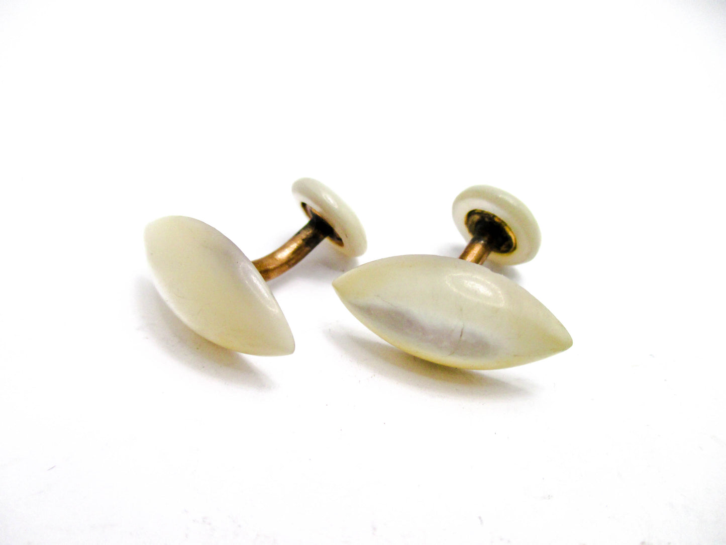 Antique Mother of Pearl Cufflinks - Early 20th Century