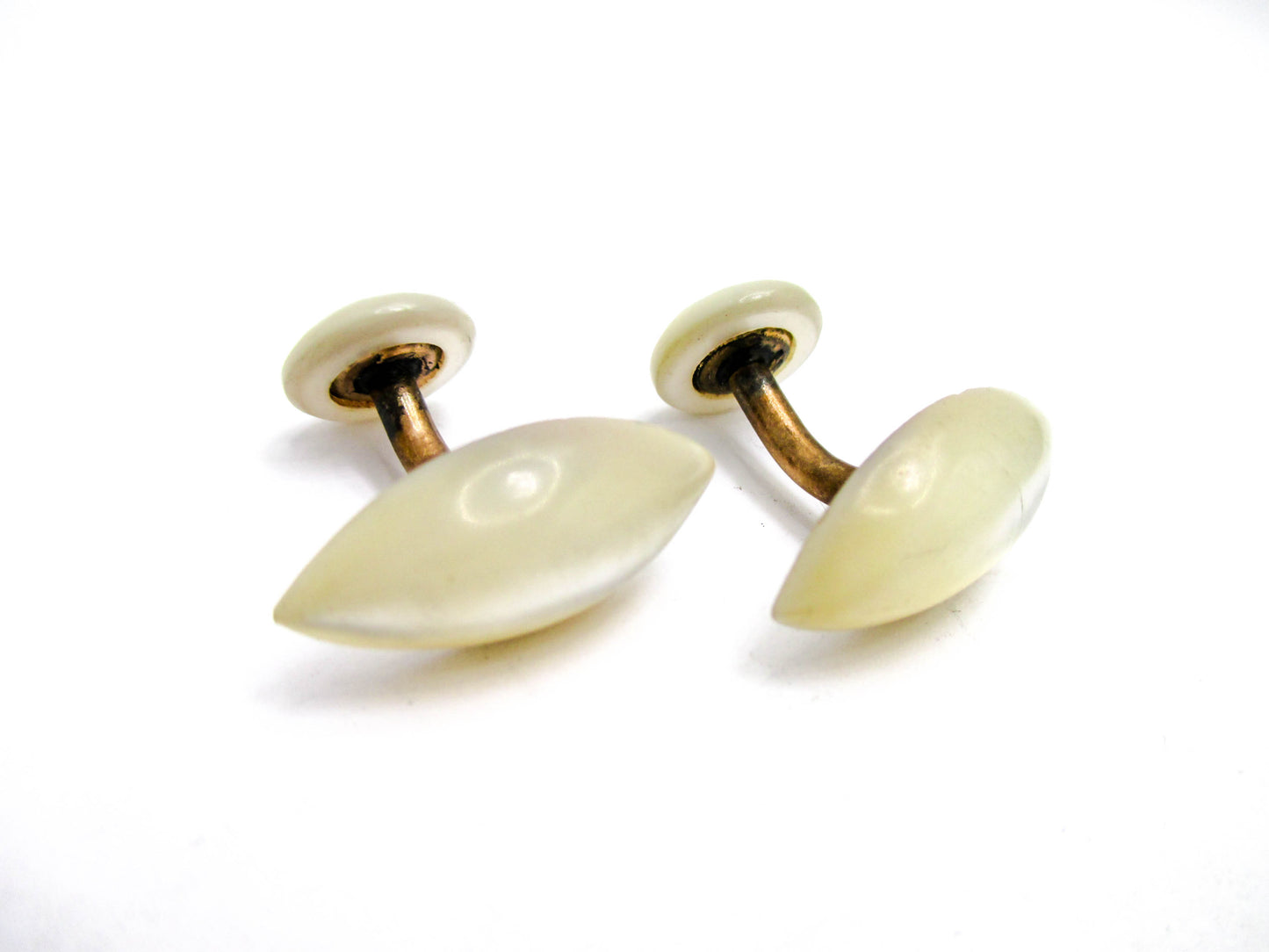 Antique Mother of Pearl Cufflinks - Early 20th Century