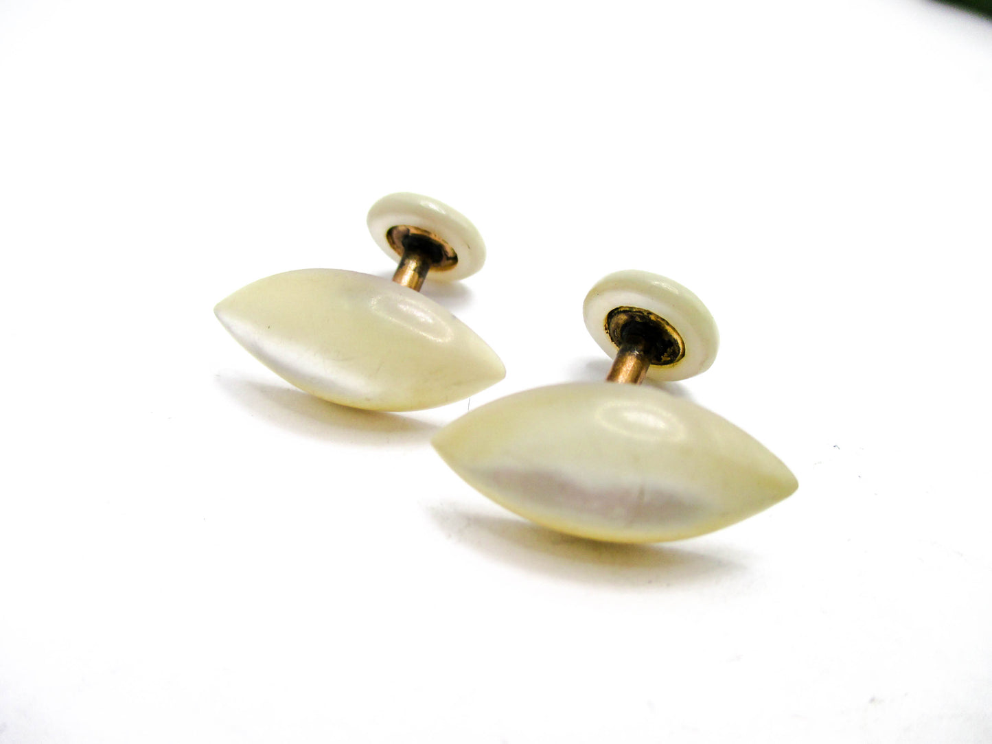 Antique Mother of Pearl Cufflinks - Early 20th Century