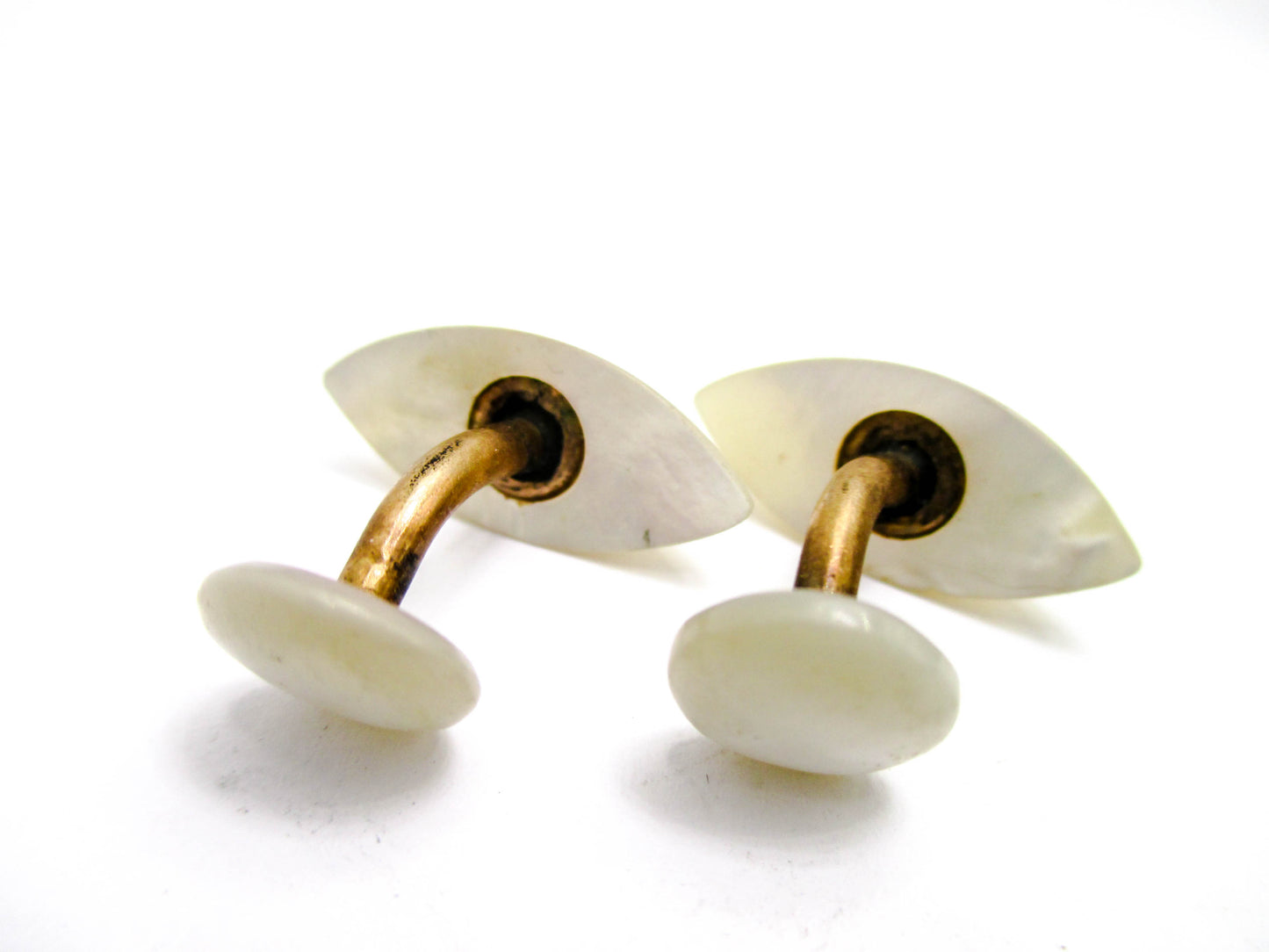 Antique Mother of Pearl Cufflinks - Early 20th Century