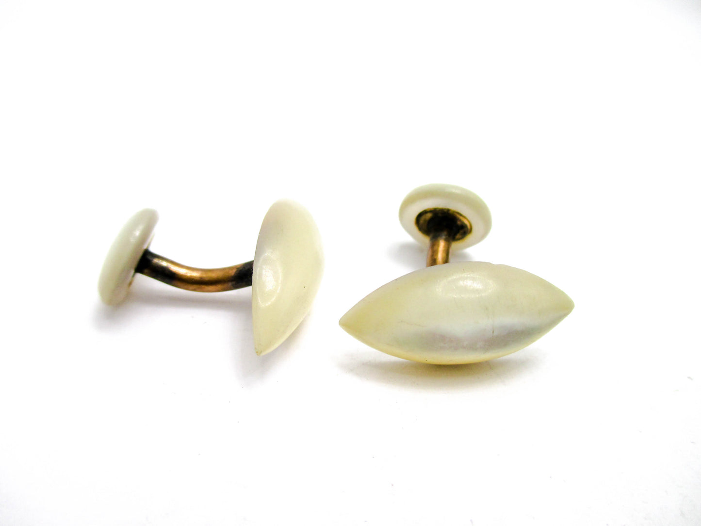 Antique Mother of Pearl Cufflinks - Early 20th Century