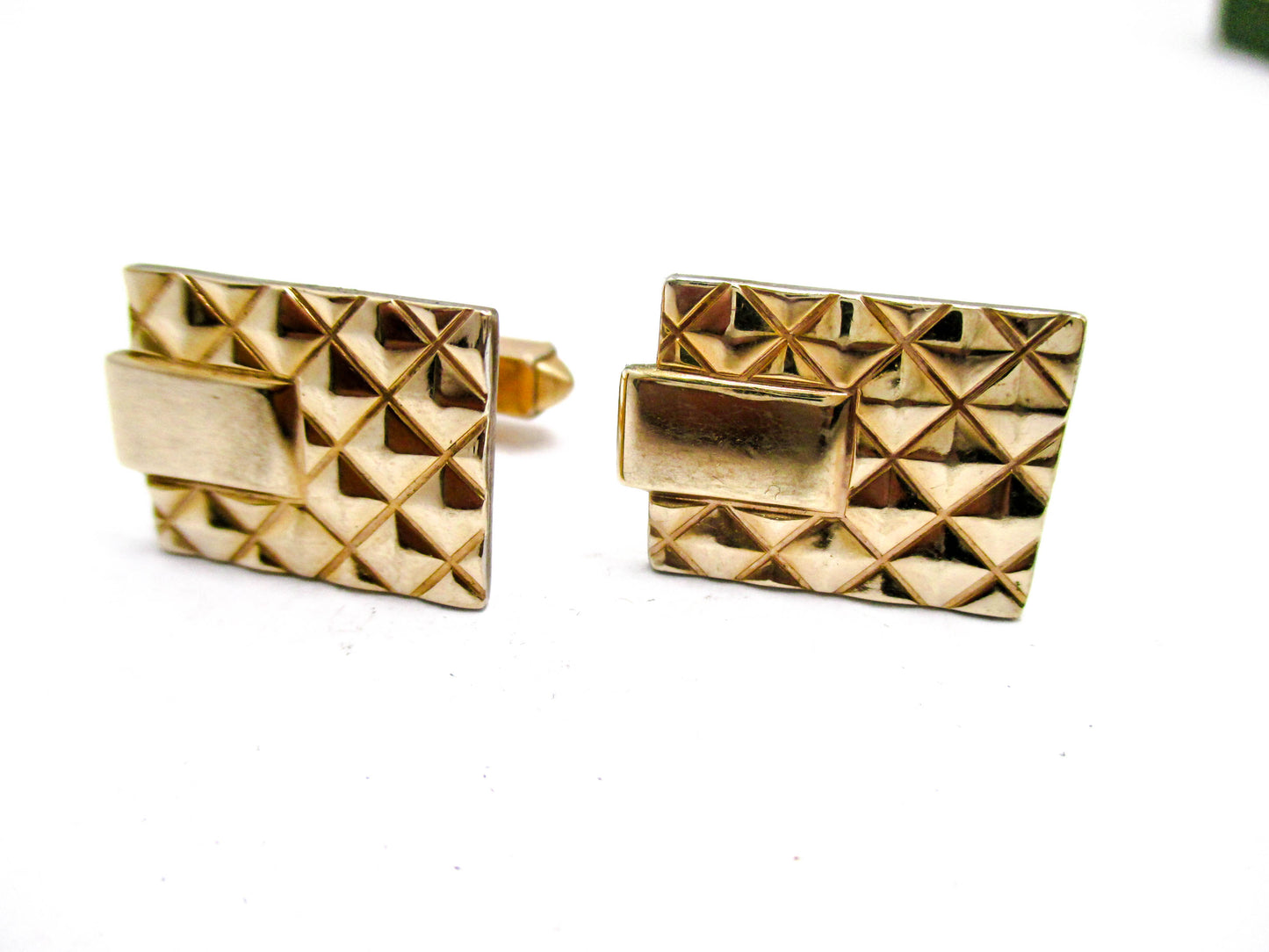 Anson Mid Century Elegance - Gold Tone Stylish Cufflinks