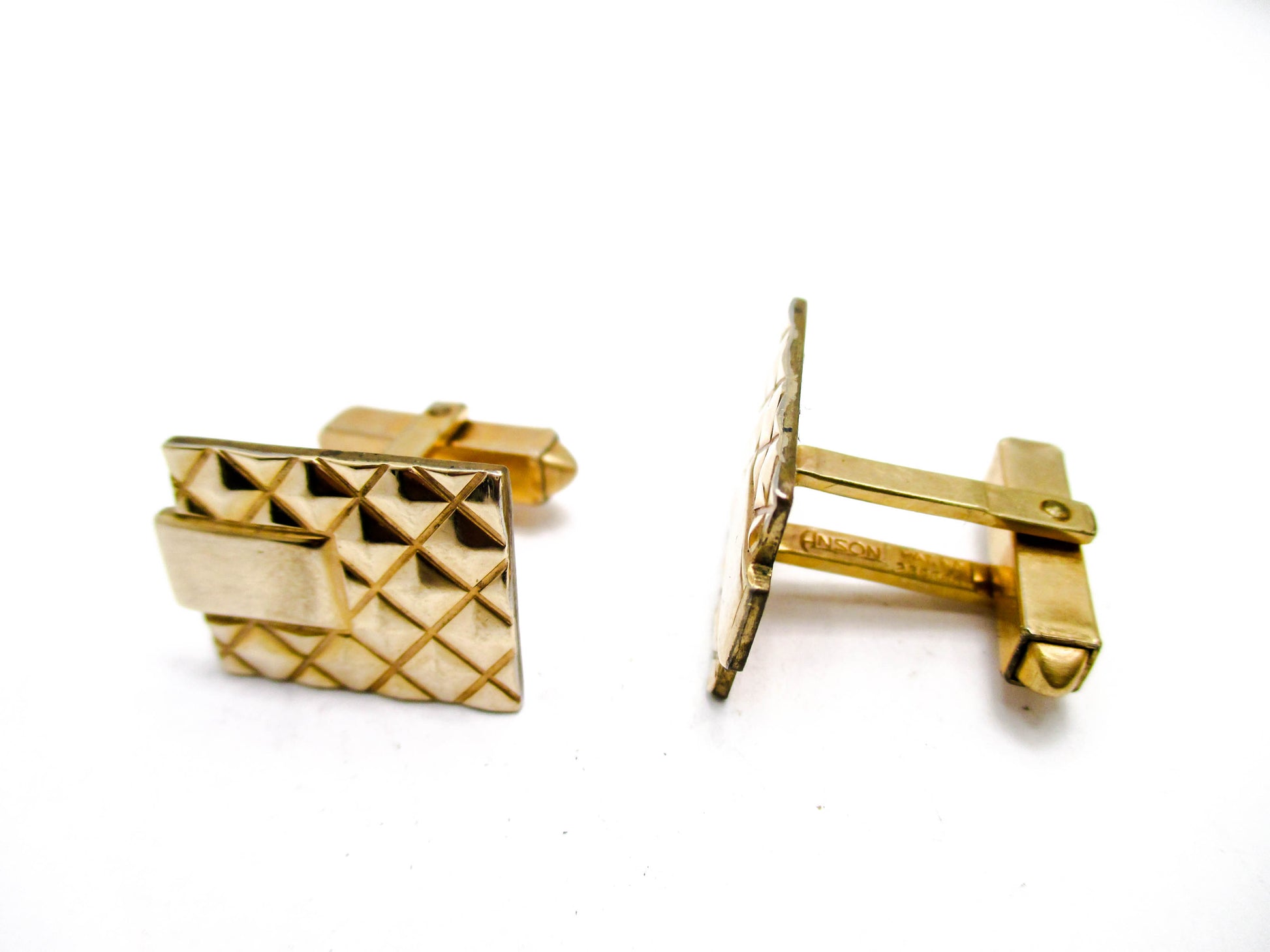 Anson Mid Century Elegance - Gold Tone Stylish Cufflinks
