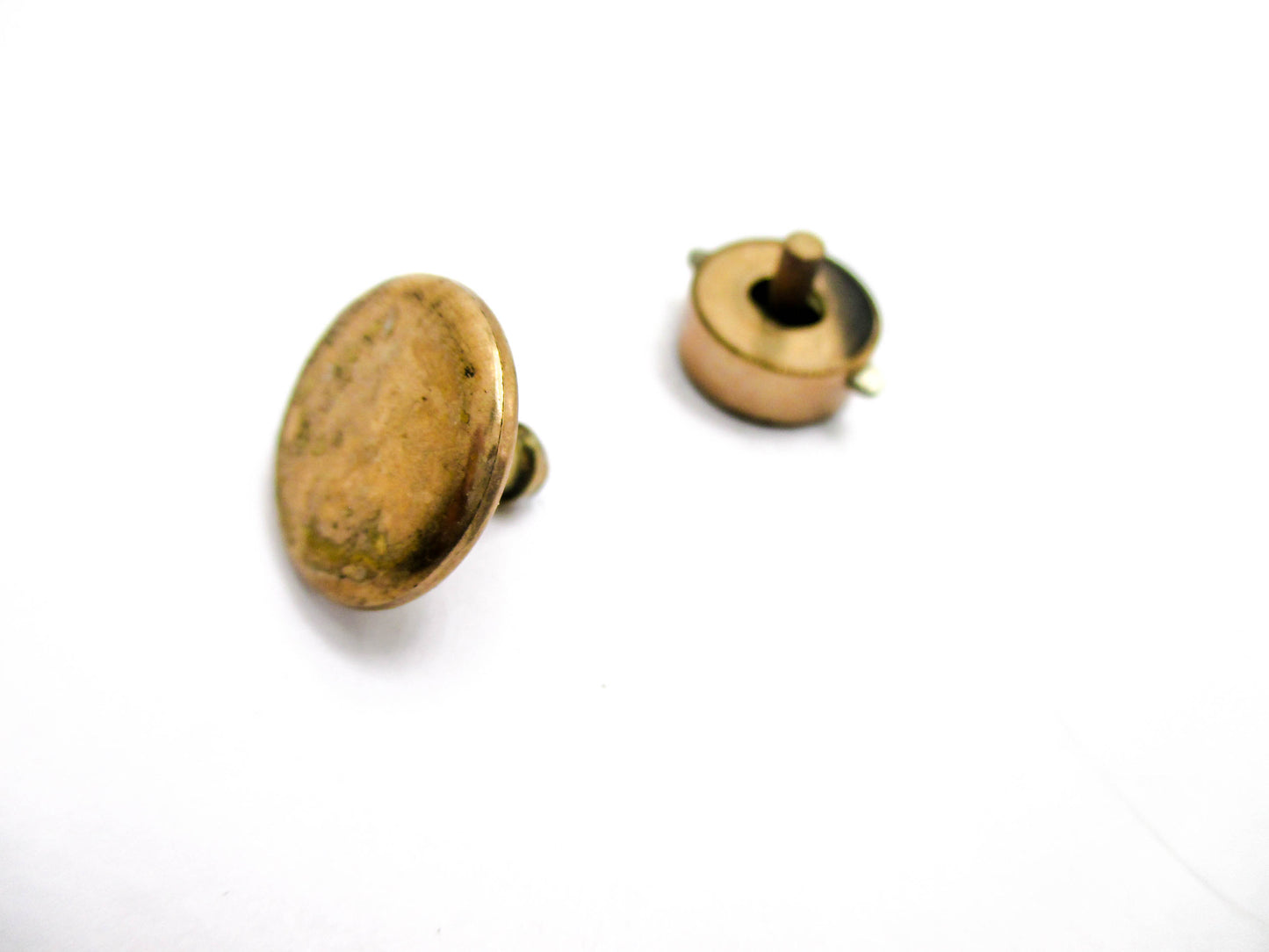 1880s Bachelor Button Stud - Taille Dépargne Design