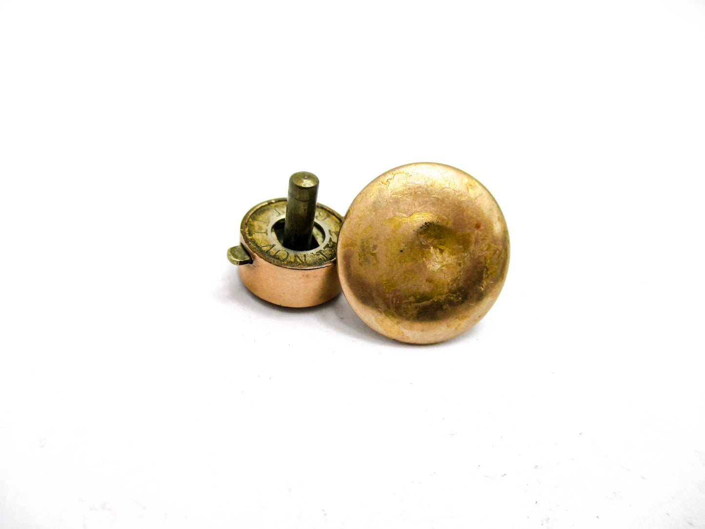 Victorian Moss Agate Button Stud - 1880s