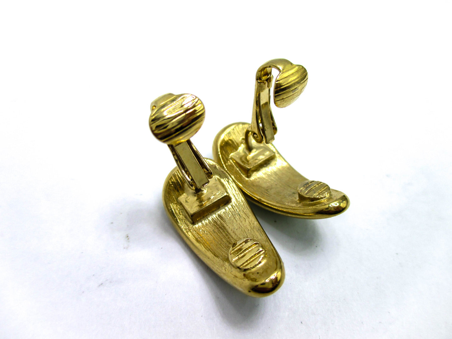 1980s Trifari Ear Clips - Clip-on Earrings by Late Century Trifari