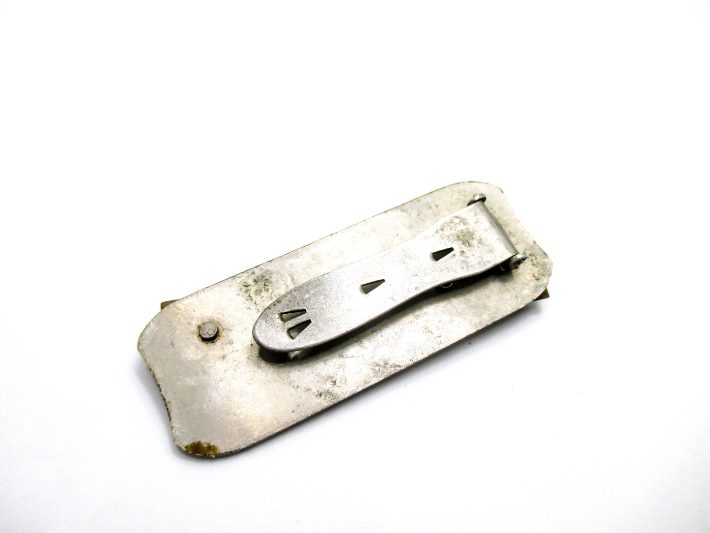 Brown on Silver Dress Clip