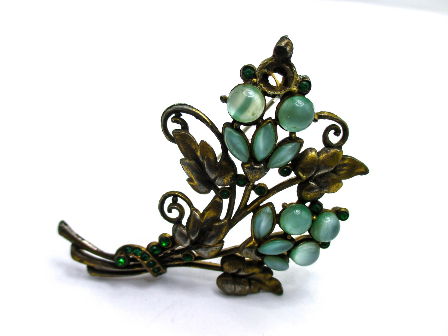 Moonglow Lucite Floral Brooch