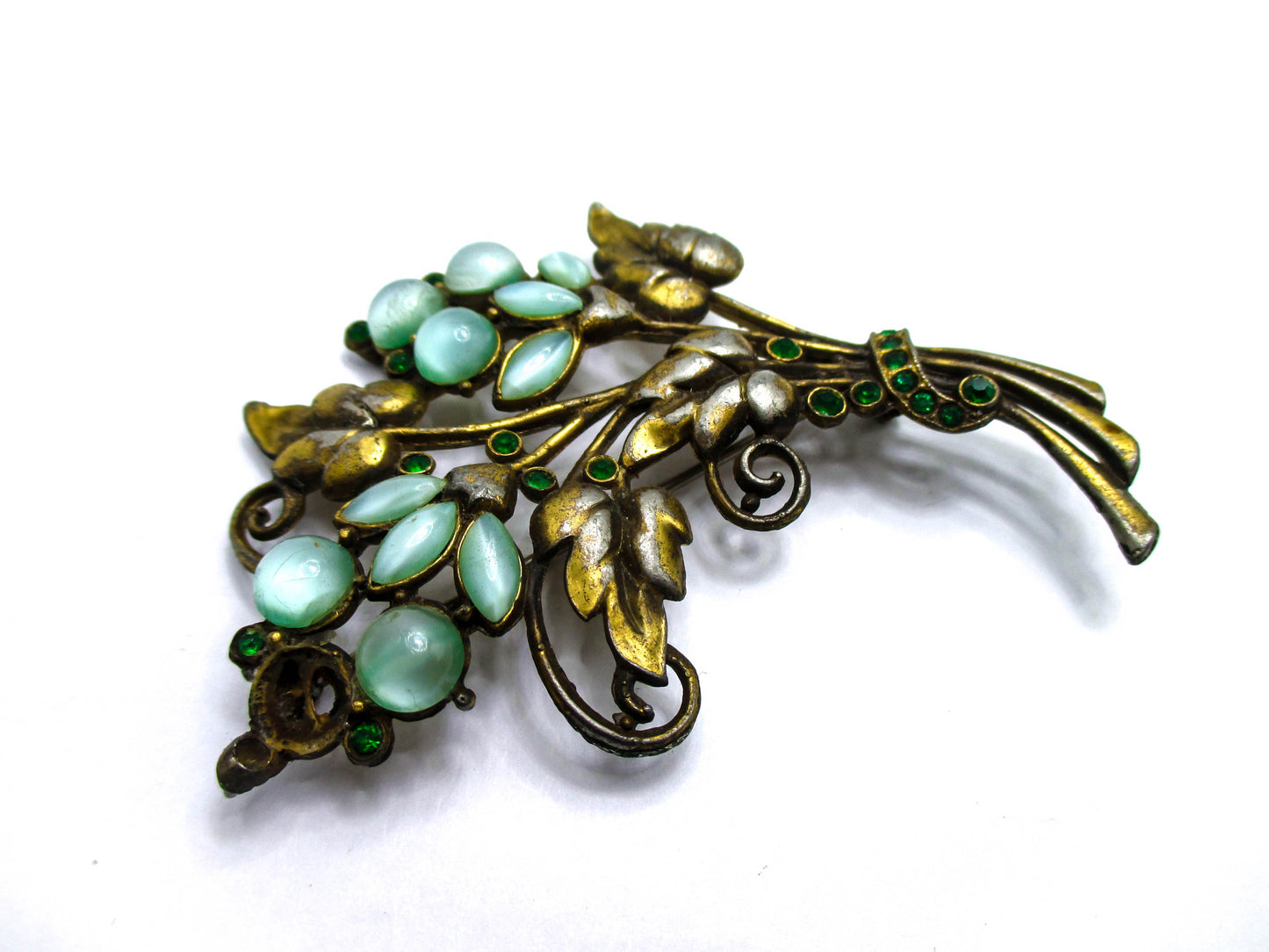Moonglow Lucite Floral Brooch