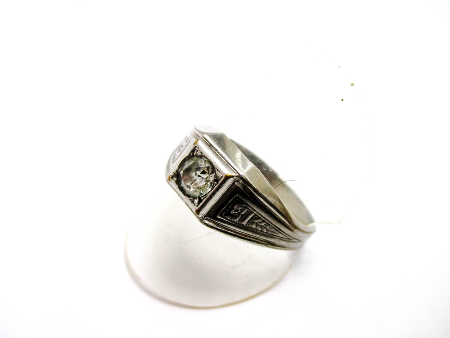 Men's Art Deco Ring - Signed Uncas - Size 11 1/2
