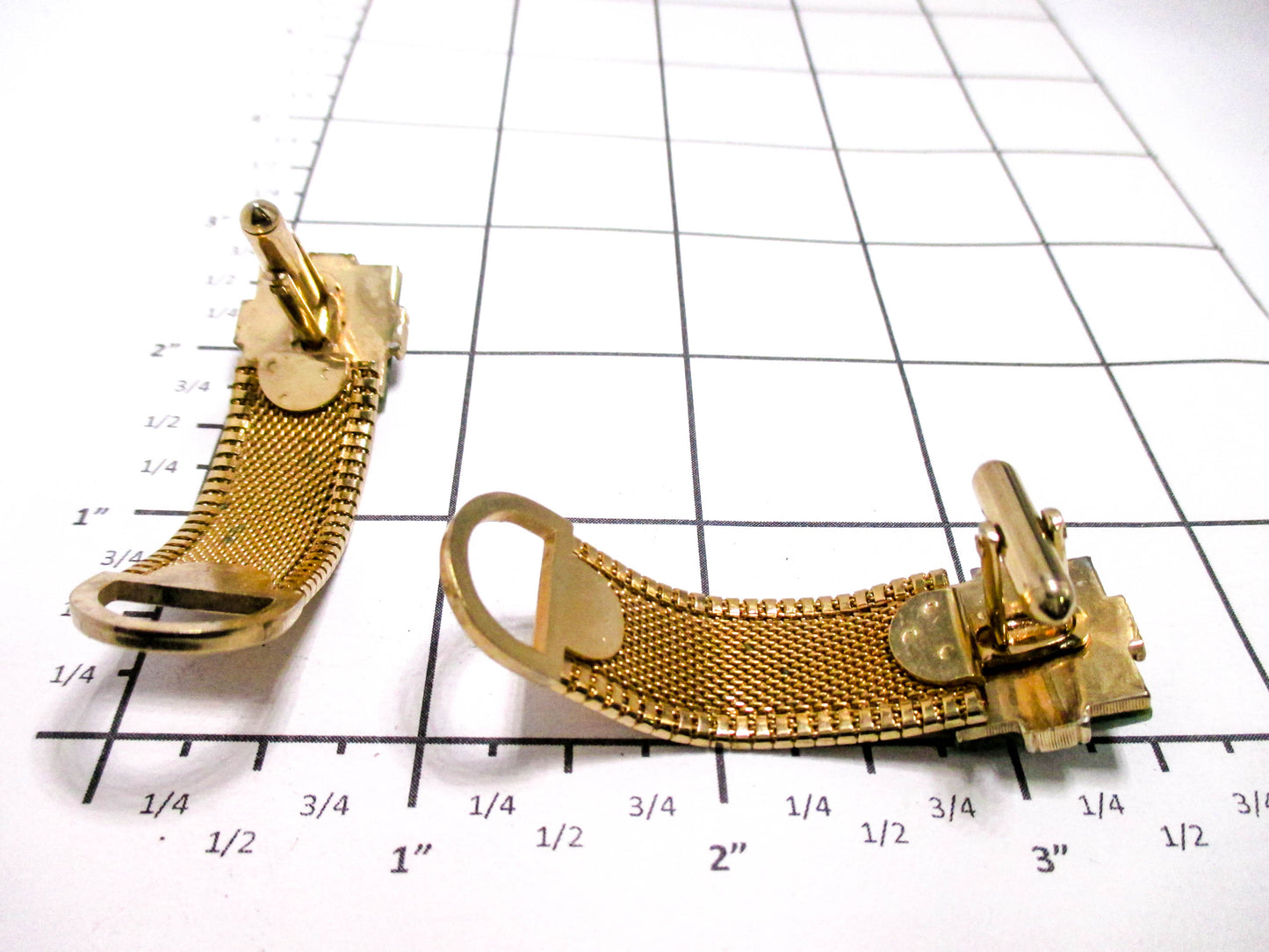 Jade Cufflinks - Beautiful Gold Tone Wraparound Band