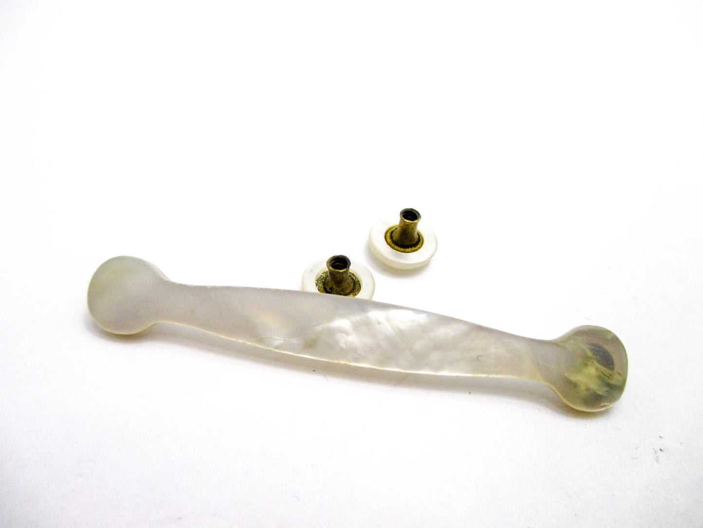 rare Antique Mother of Pearl Collar Bar