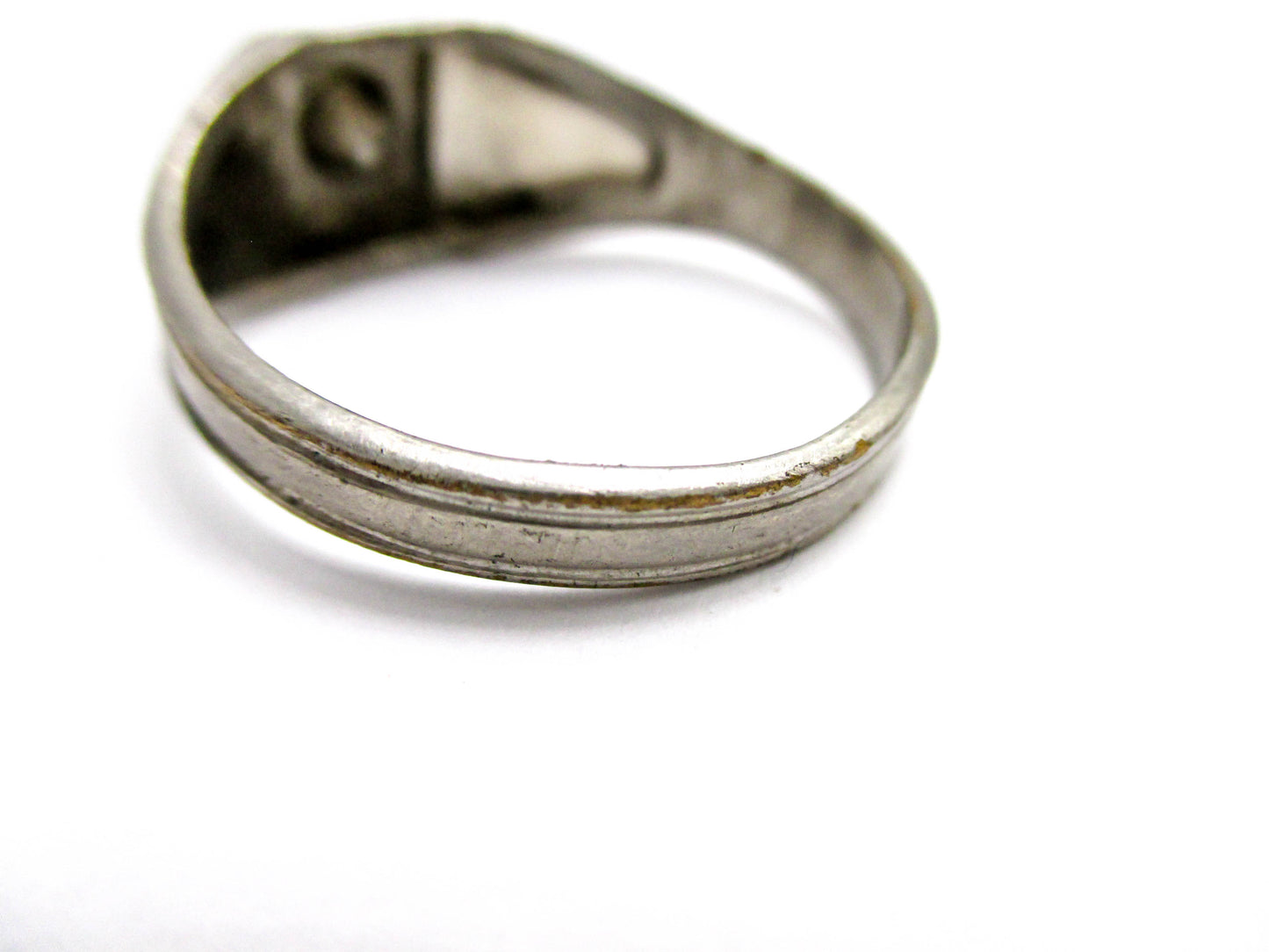 Men's Art Deco Ring - Signed Uncas - Size 11 1/2