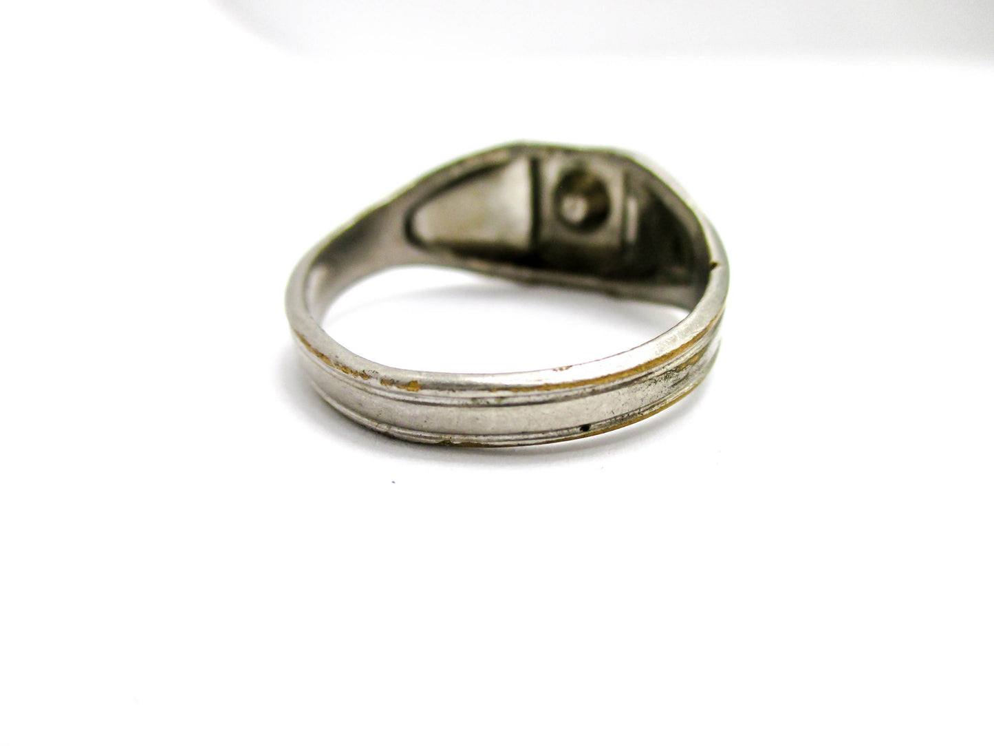 Men's Art Deco Ring - Signed Uncas - Size 11 1/2