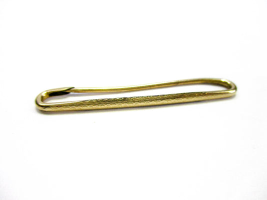 Antique Gold Filled Collar Clip Signed SIMMONS