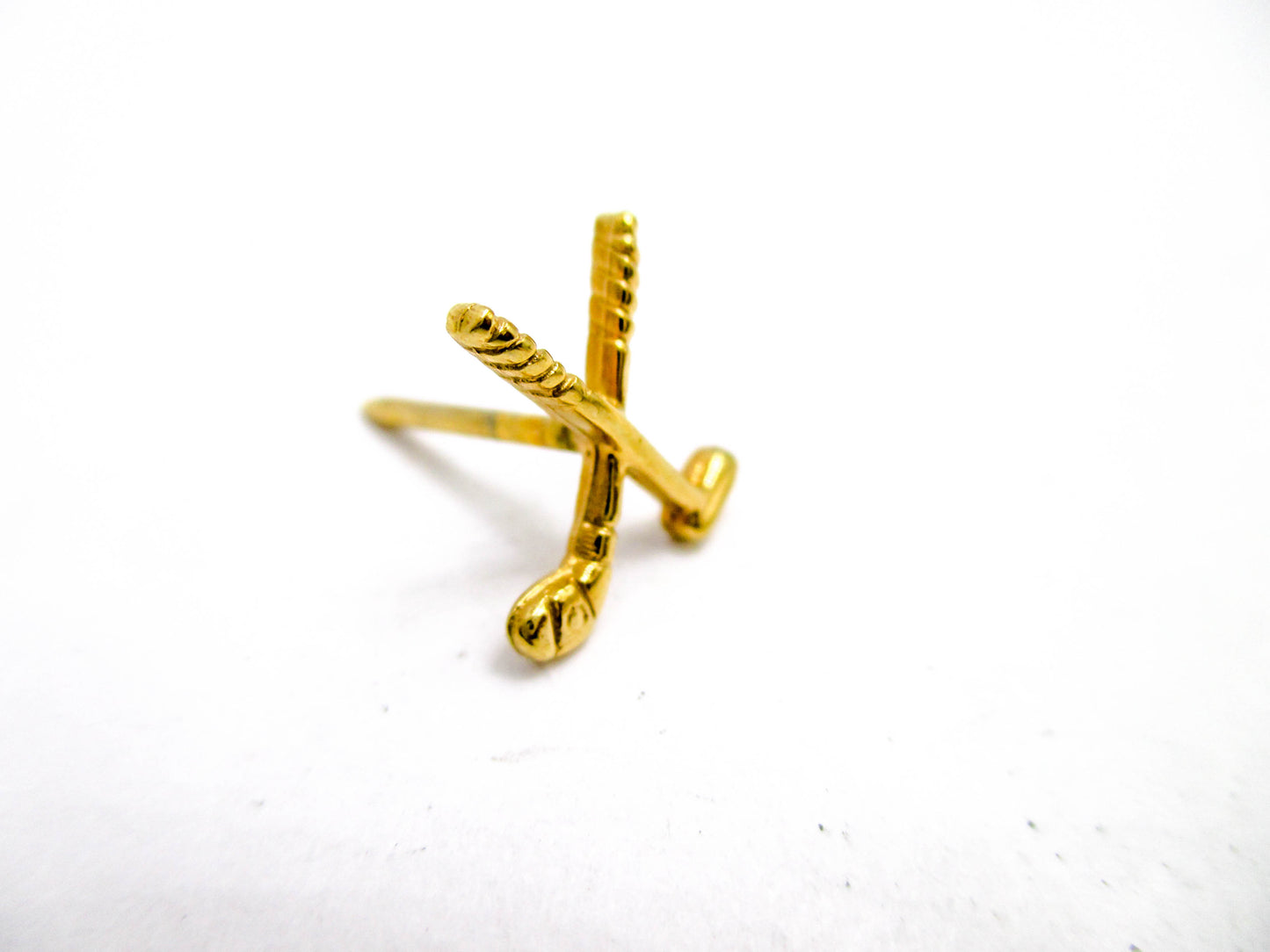 Crossed Golf Clubs Tie Tack Lapel Pin - Putter and Driver