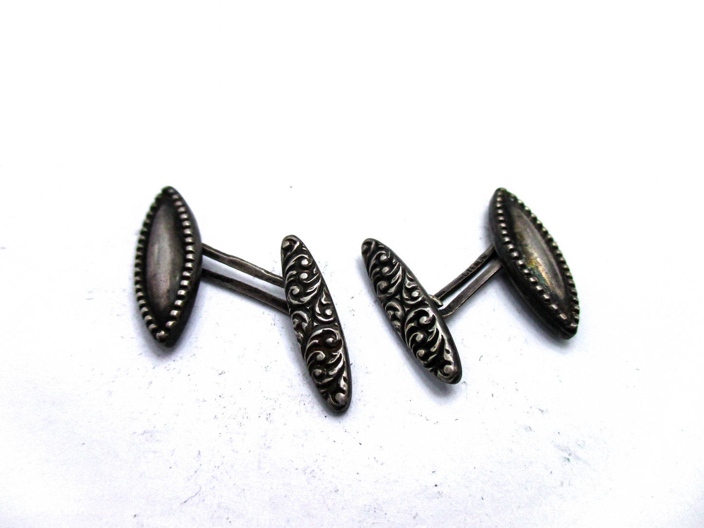 Antique Sterling Cufflinks - 125 Years of Beautiful