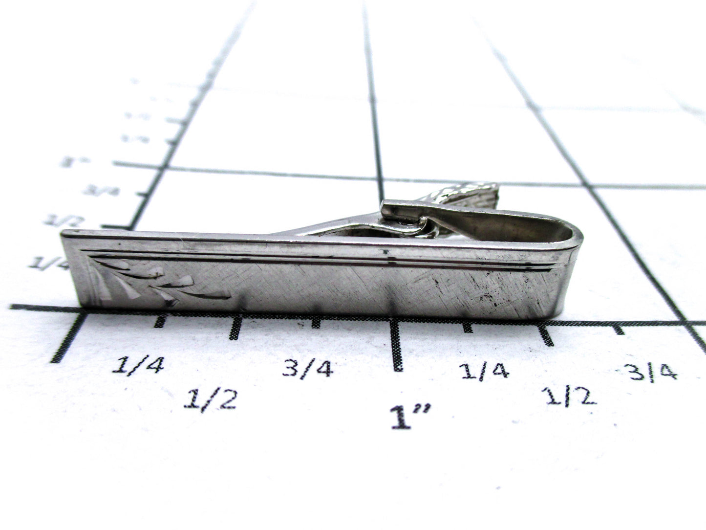 Sterling Tie Clip - Simple 20th Century Fashion