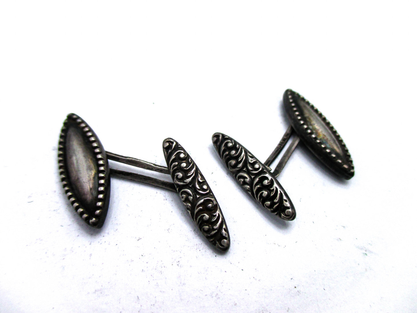 Antique Sterling Cufflinks - 125 Years of Beautiful