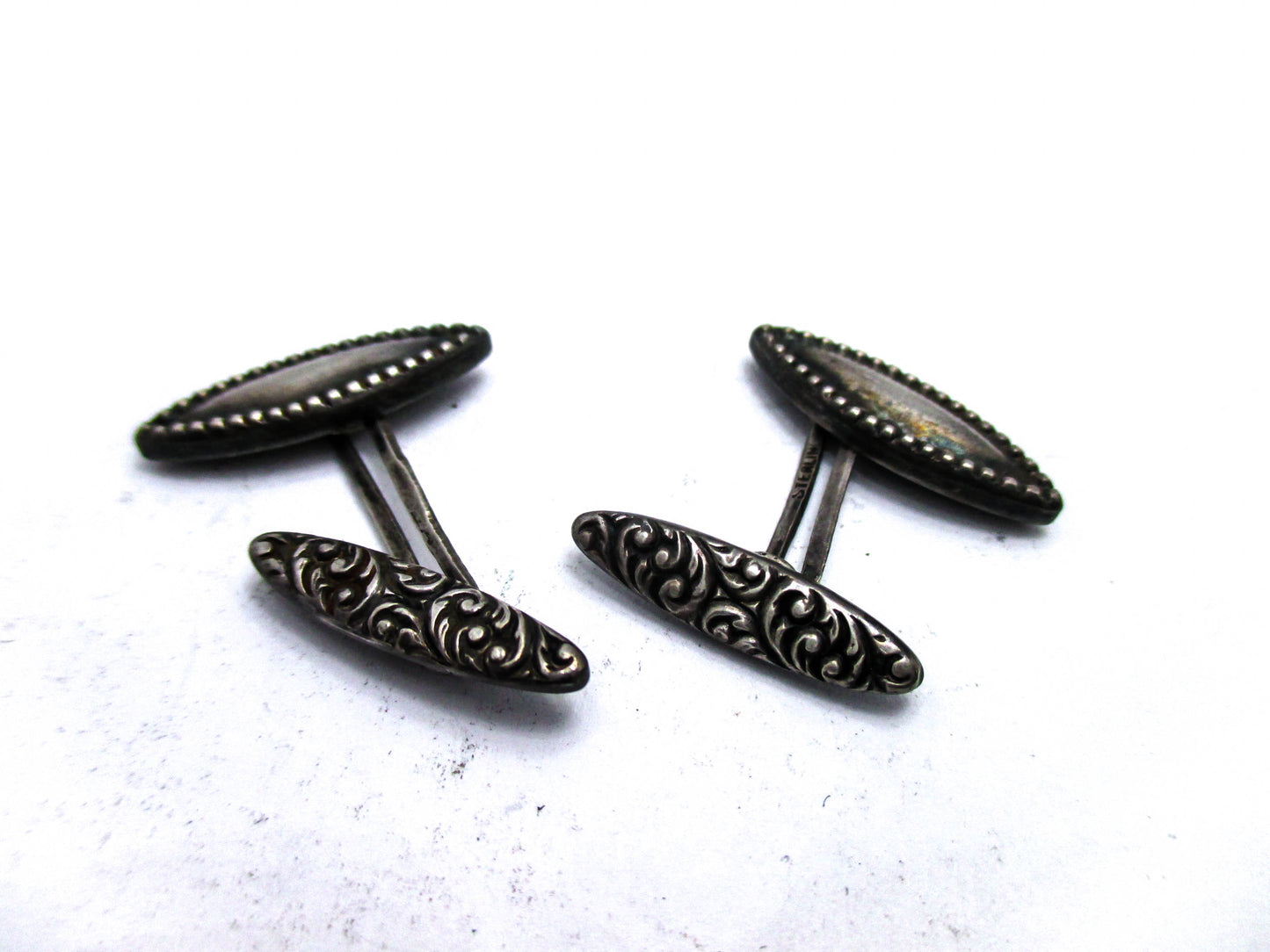 Antique Sterling Cufflinks - 125 Years of Beautiful