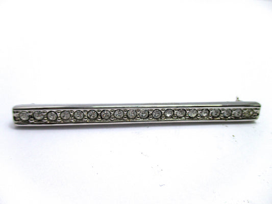Swarovski Crystal Bar Brooch Pin
