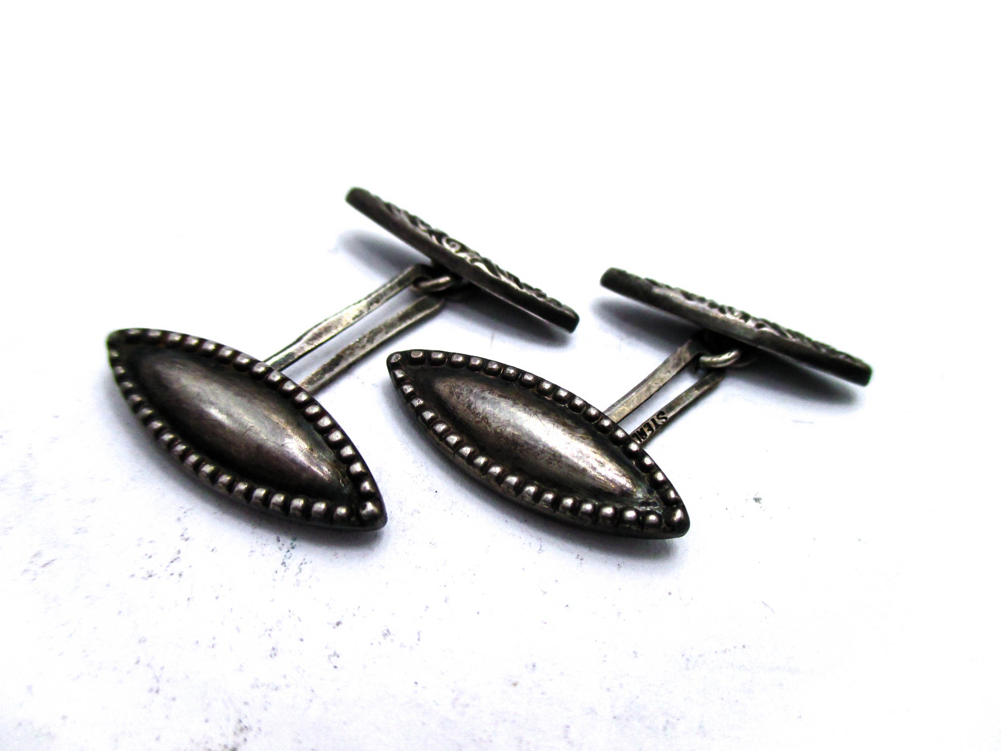 Antique Sterling Cufflinks - 125 Years of Beautiful