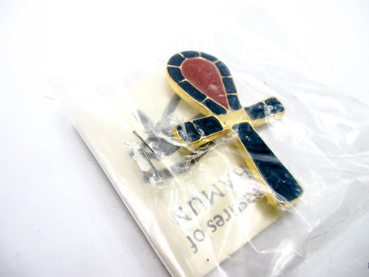 Egyptian Revival Ankh Brooch Pendant