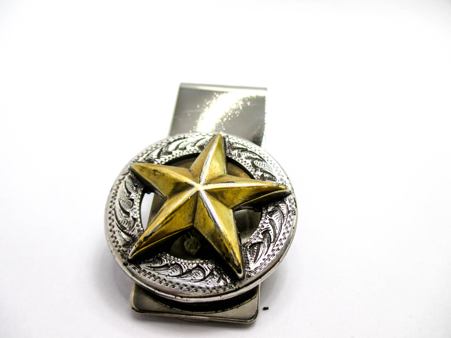 Texas Star Money Clip - Gold and Silver Tone