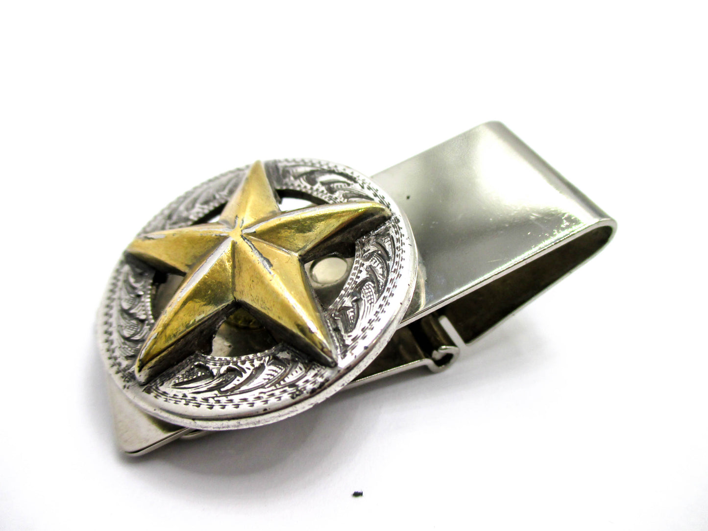 Texas Star Money Clip - Gold and Silver Tone