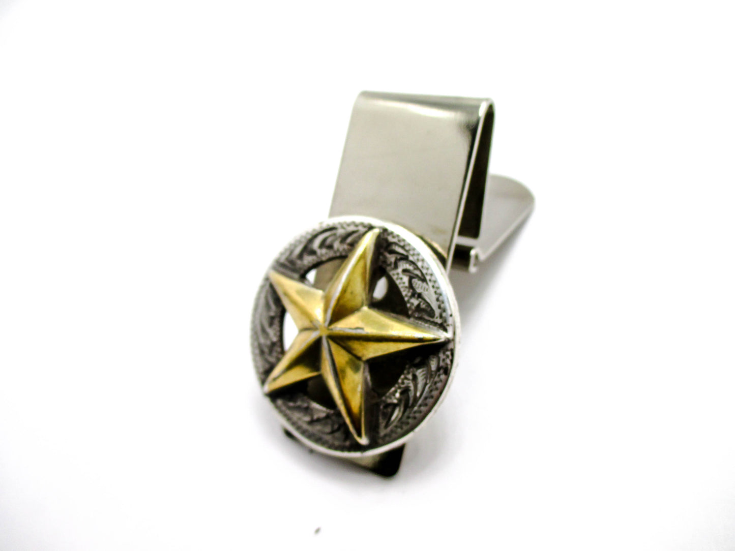 Texas Star Money Clip - Gold and Silver Tone