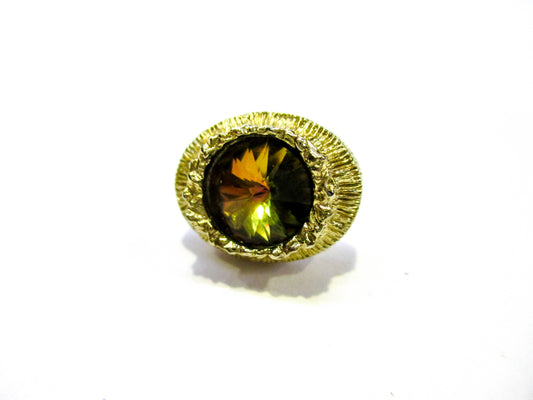 Nostalgic Rivoli Lapel Pin - Vintage Colorful Glamour