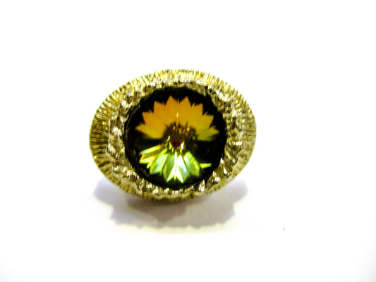 Nostalgic Rivoli Lapel Pin - Vintage Colorful Glamour
