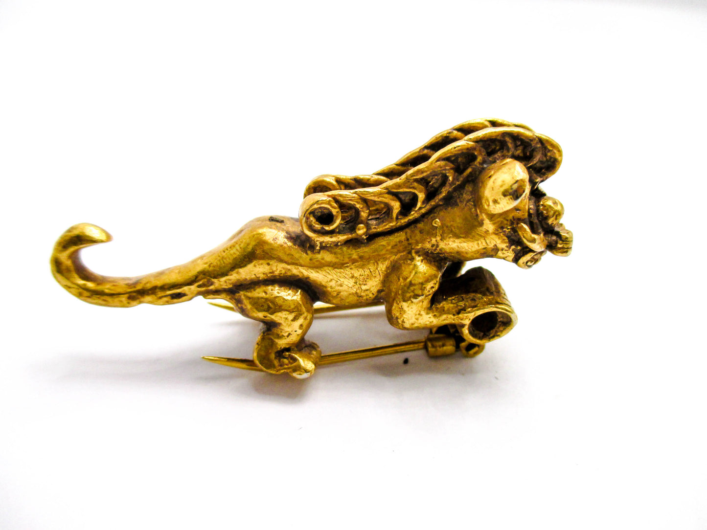 Vintage Foo Dog Fur Clip