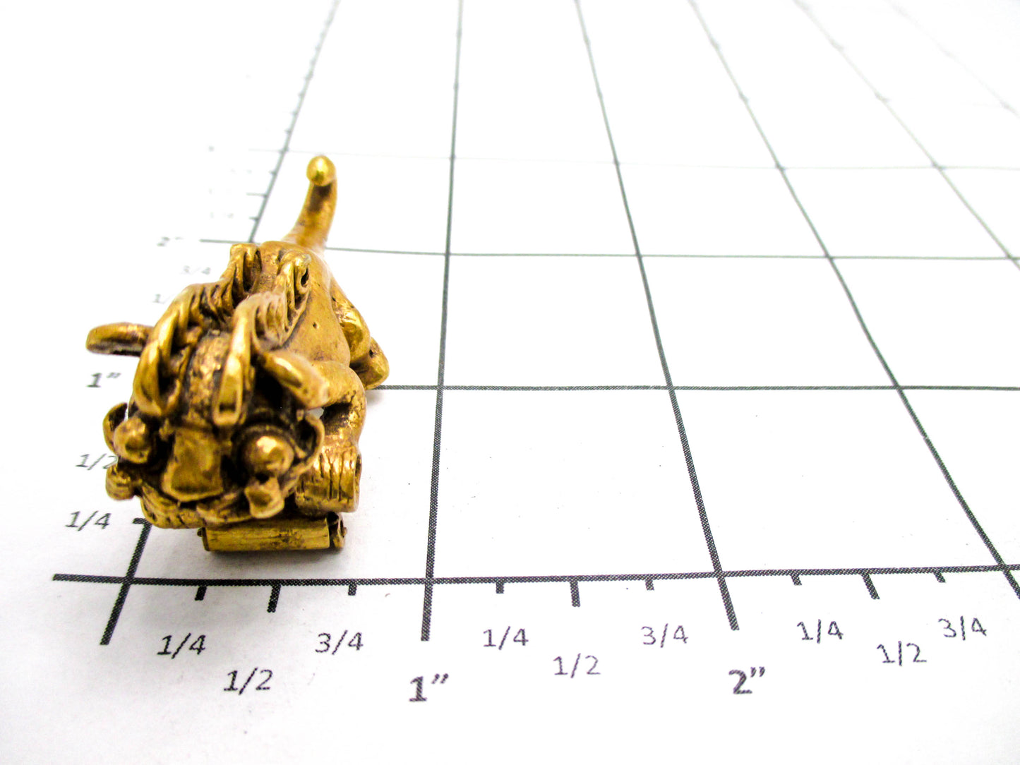 Vintage Foo Dog Fur Clip