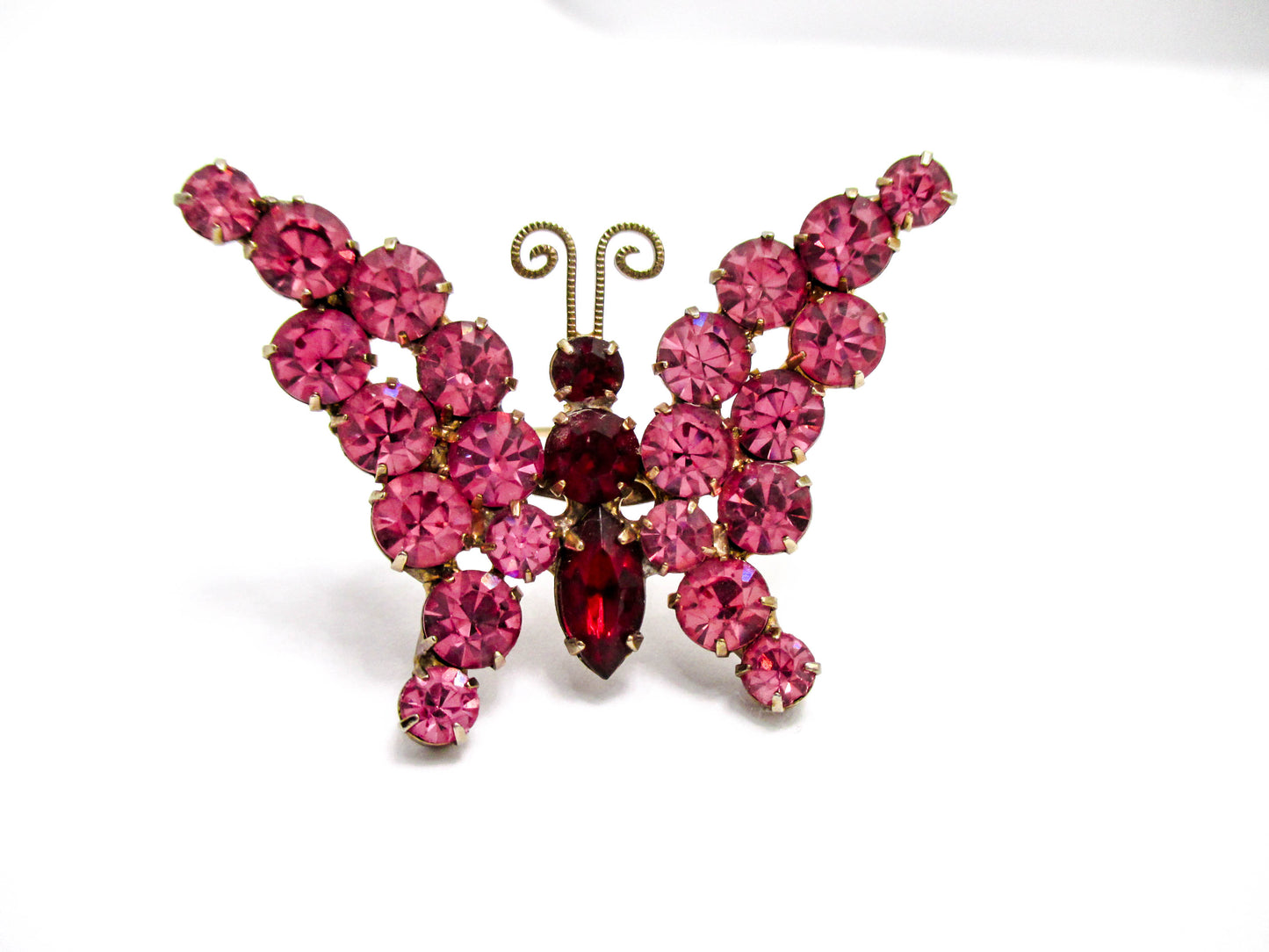 Juliana Jewelry - Dainty Pink Butterfly Brooch