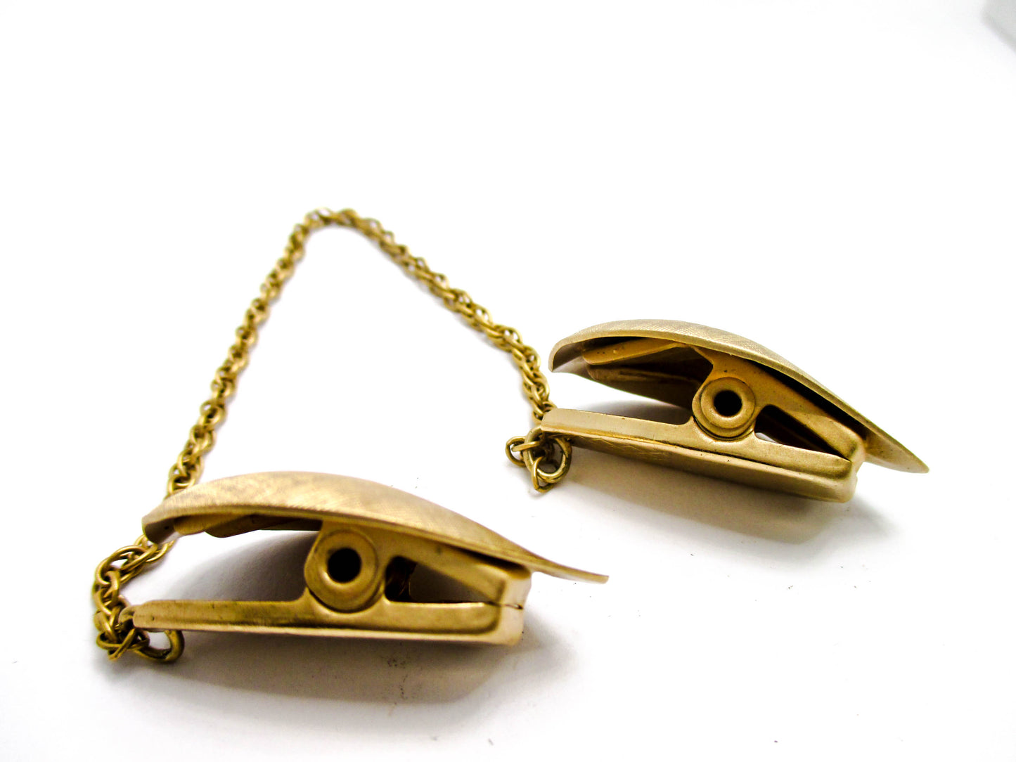 Vintage Sweater Clips by Napier Jewelry - Gold Tone Leaves