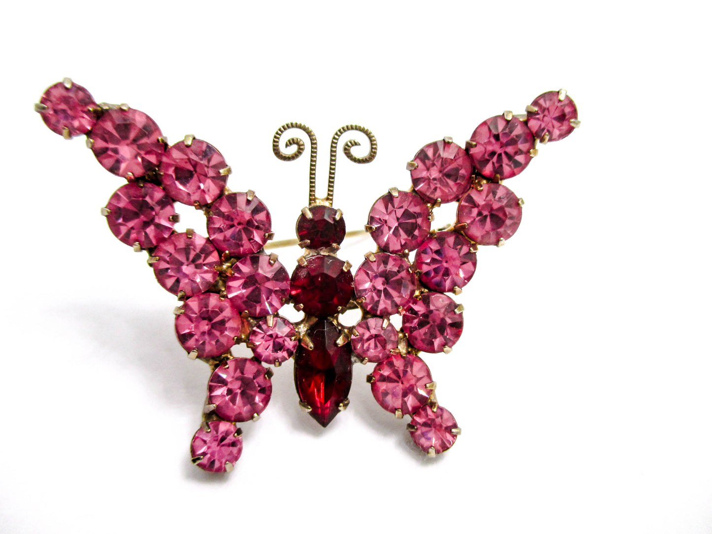 Juliana Jewelry - Dainty Pink Butterfly Brooch