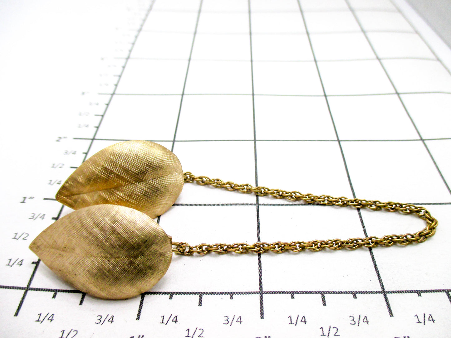 Vintage Sweater Clips by Napier Jewelry - Gold Tone Leaves