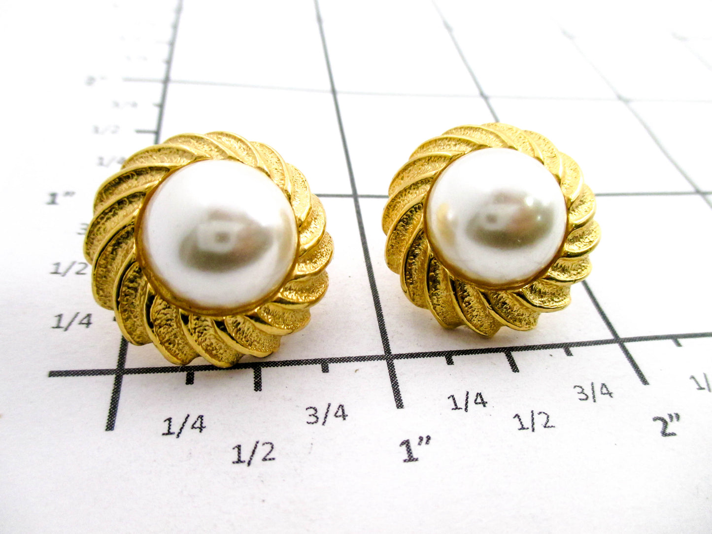 Napier Mabe Pearl Pierced Earrings