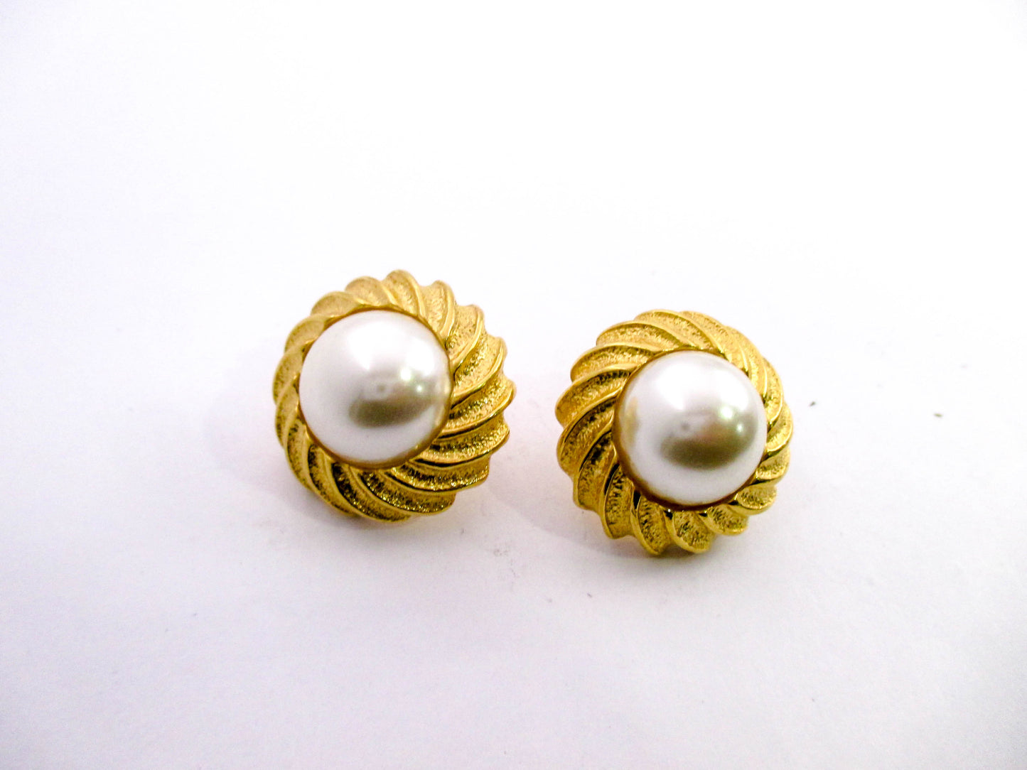 Napier Mabe Pearl Pierced Earrings