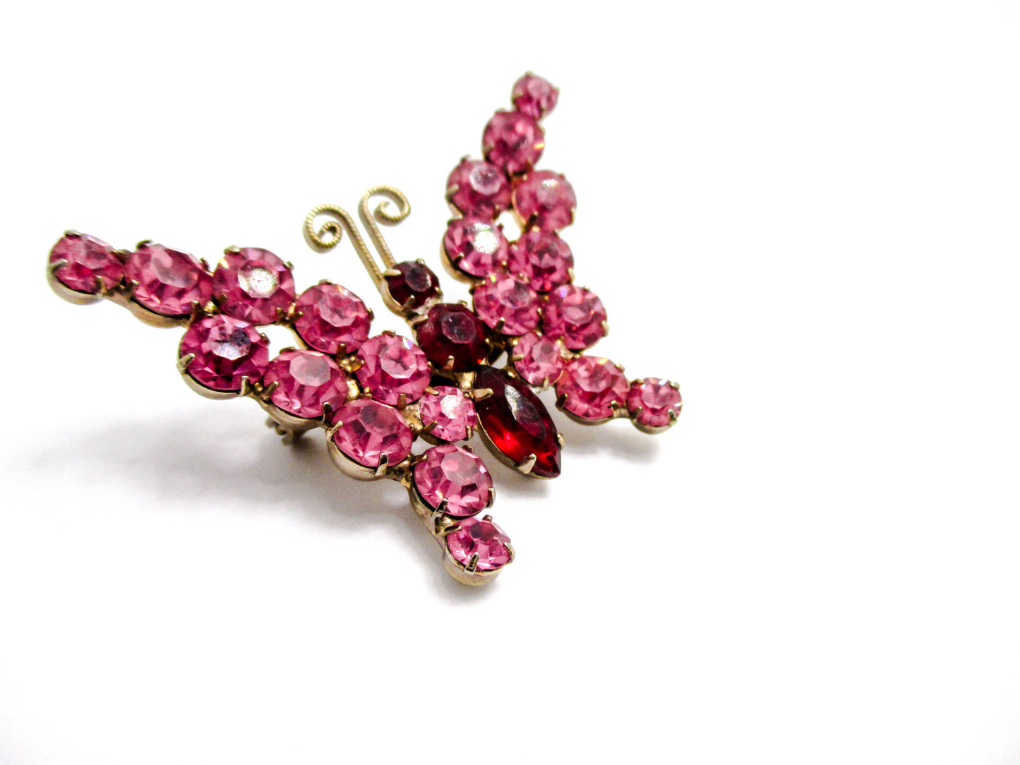 Juliana Jewelry - Dainty Pink Butterfly Brooch