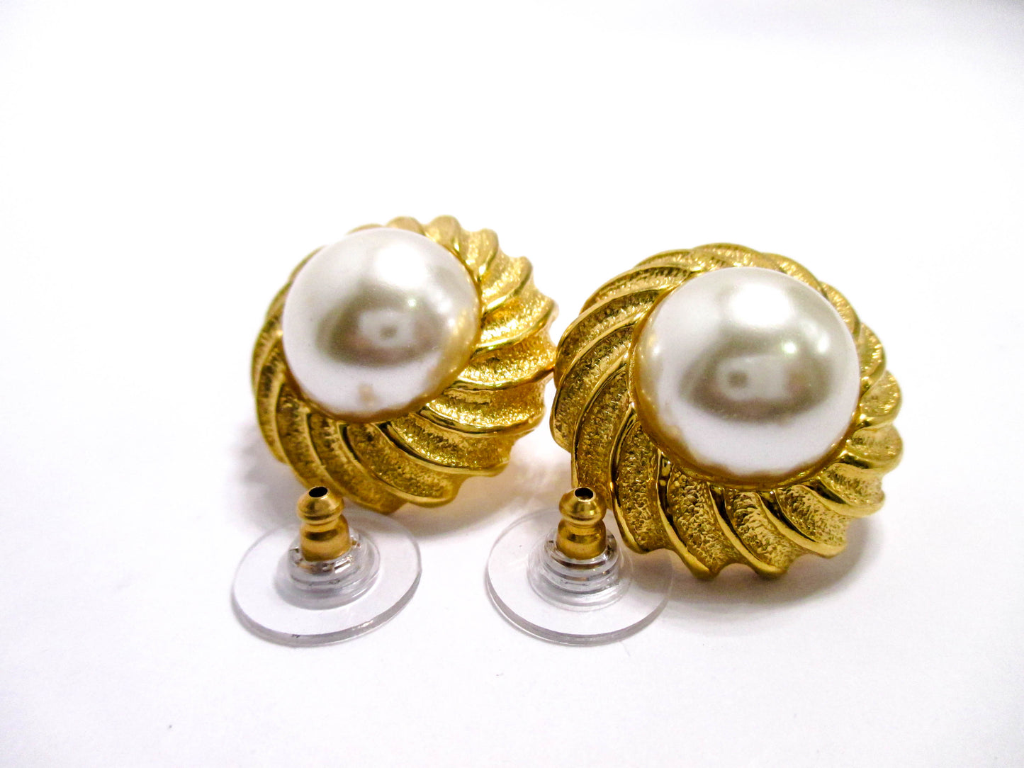 Napier Mabe Pearl Pierced Earrings