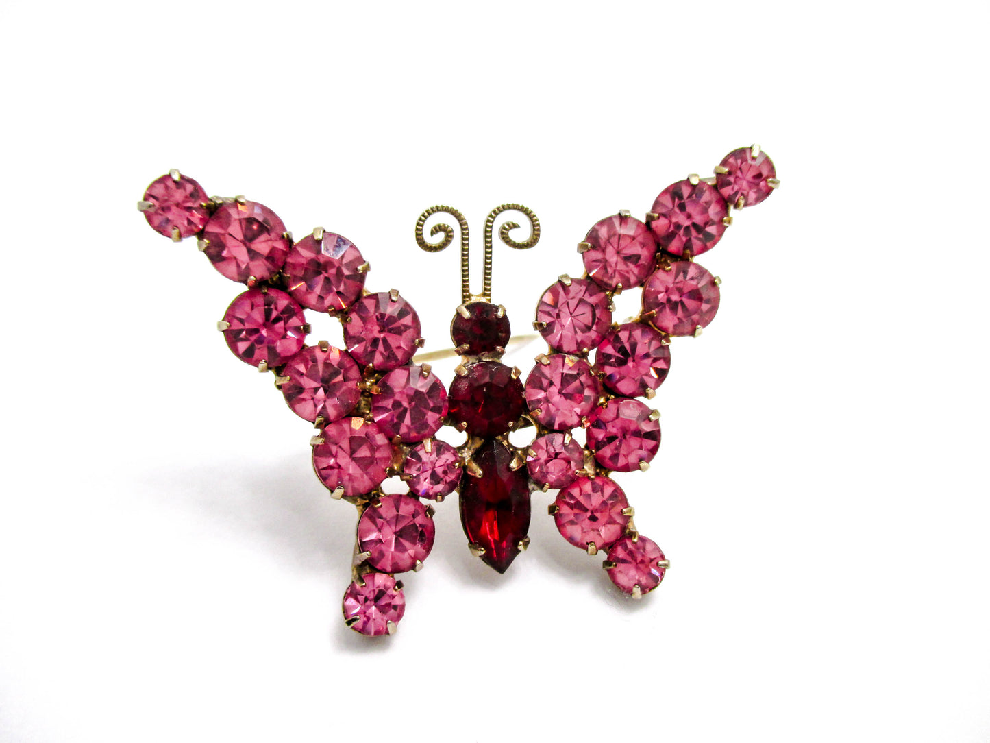 Juliana Jewelry - Dainty Pink Butterfly Brooch