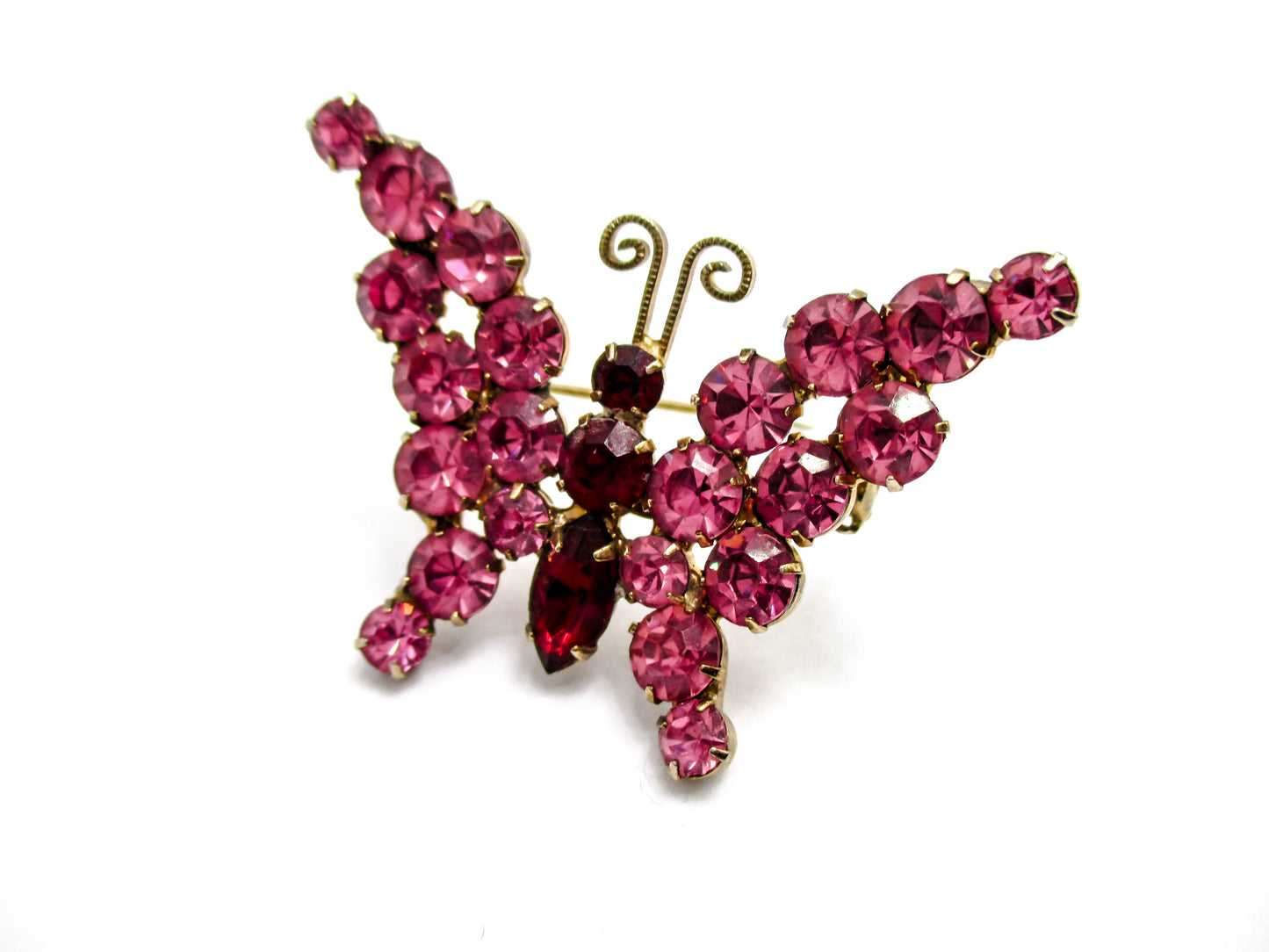 Juliana Jewelry - Dainty Pink Butterfly Brooch